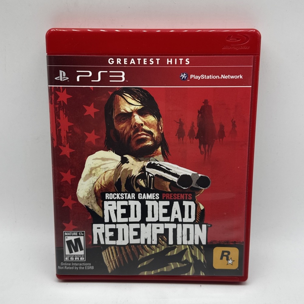 Red Dead Redemption (PS3, PlayStation 3) CIB Complete w/ Map. Tested. Red Label